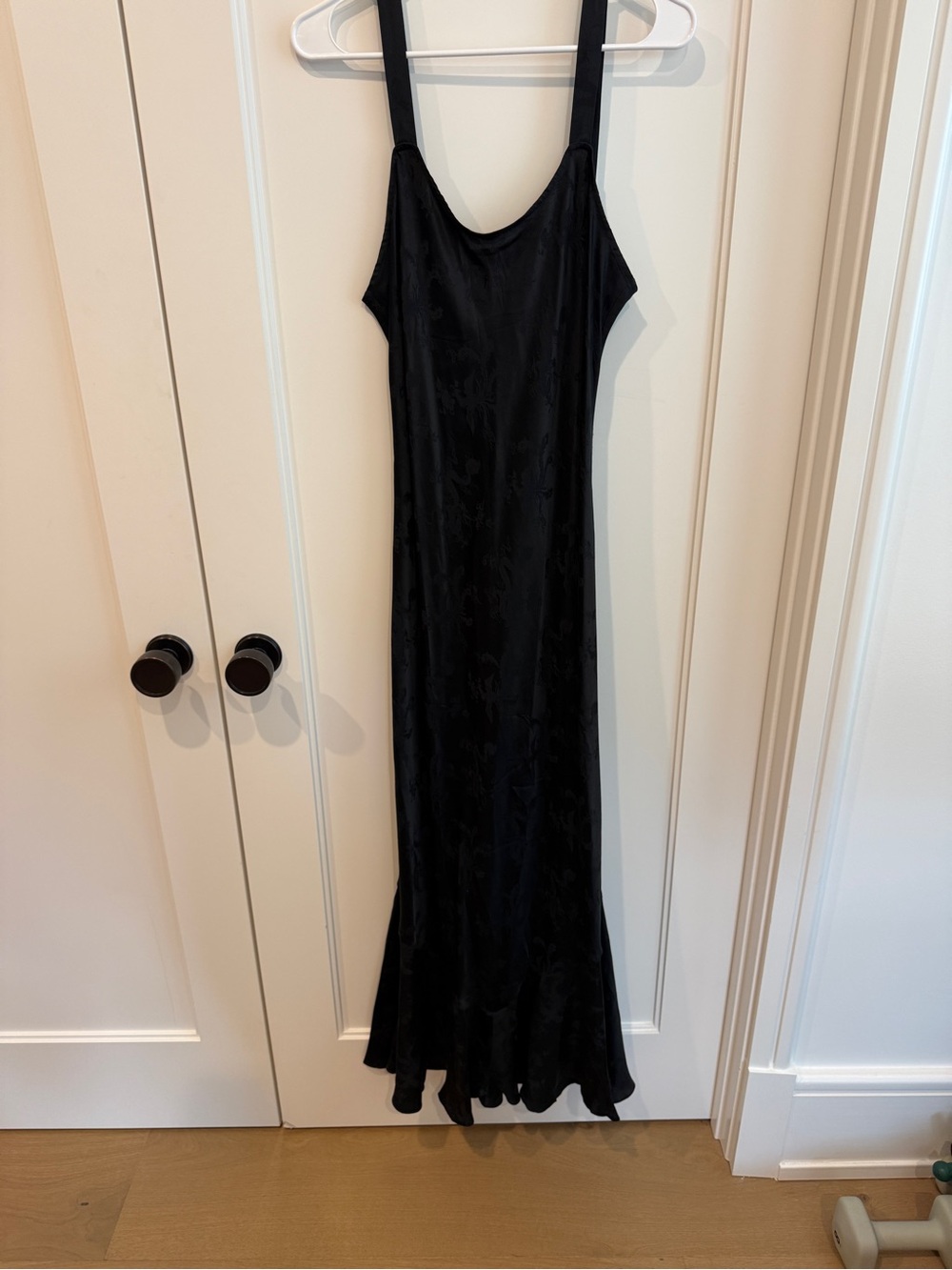 Realisation Par “Allegra” dress Black Floral Slip Maxi Dress